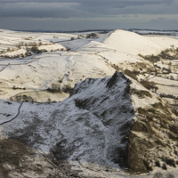 Buy canvas prints of  Parkhouse Hill Snow by James Grant