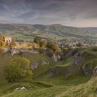 Buy canvas prints of  Peveril Castle by James Grant