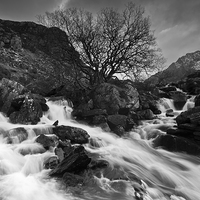 Buy canvas prints of  Tryfan Waterfall by James Grant