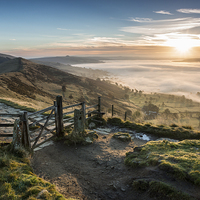 Buy canvas prints of  Mam Tor Mist by James Grant