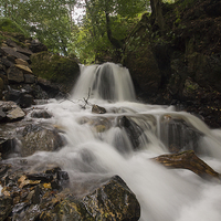 Buy canvas prints of  Tarn Hows Falls by James Grant