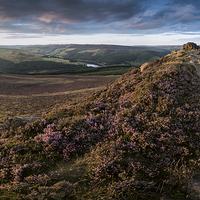 Buy canvas prints of  Win Hill Panoramic by James Grant