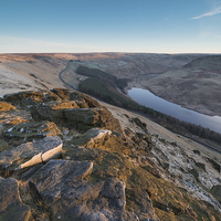 Buy canvas prints of  Aldermans Hill to Yeoman Hay Reservoir Sunrise by James Grant