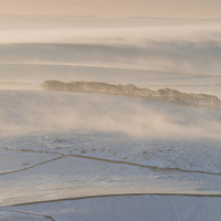 Buy canvas prints of  Mam Tor Misty Fields by James Grant