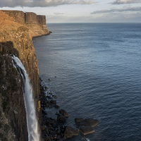 Buy canvas prints of  Kilt Rock Waterfall by James Grant