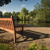 Buy canvas prints of Bakewell Bench by James Grant