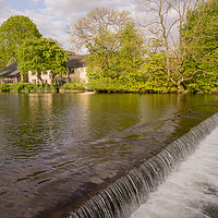 Buy canvas prints of Bakewell Weir by James Grant