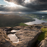 Buy canvas prints of Bamford Edge Storms by James Grant