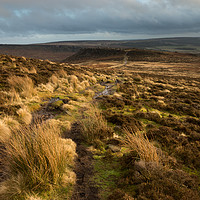 Buy canvas prints of Higger Tor to Carl Wark by James Grant