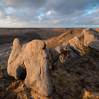 Buy canvas prints of The Tooth Stone - Dean Rocks by James Grant
