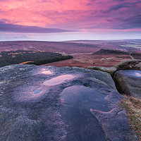 Buy canvas prints of Higger Tor Sunrise by James Grant