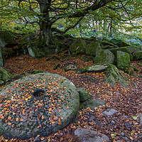 Buy canvas prints of Padley Gorge Millstone by James Grant