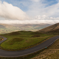 Buy canvas prints of Rushup Edge and Mam Nick Road by James Grant