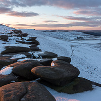 Buy canvas prints of Stanage Edge Sunrise by James Grant