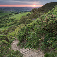 Buy canvas prints of Teggs Nose Sunset by James Grant