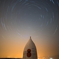 Buy canvas prints of White Nancy Star Trails by James Grant