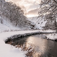 Buy canvas prints of Wolfscote Dale Snow by James Grant