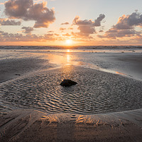 Buy canvas prints of Seascale Sunset by James Grant