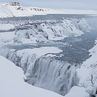 Buy canvas prints of Gulfoss Waterfall by James Grant