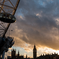 Buy canvas prints of London Eye and Big Ben by James Grant