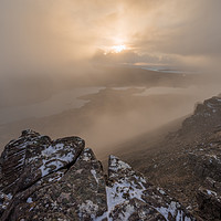 Buy canvas prints of Stac Polliadh Sunset by James Grant