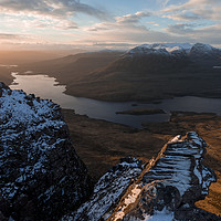 Buy canvas prints of Stac Polliadh Sunrise by James Grant