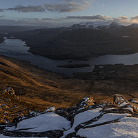 Buy canvas prints of Stac Polliadh Sunset by James Grant
