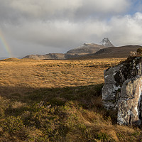 Buy canvas prints of Aird of Coigach Rainbow by James Grant