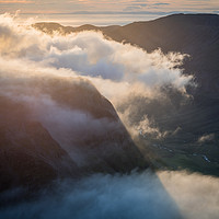 Buy canvas prints of Ennerdale from Great Gable by James Grant