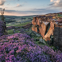 Buy canvas prints of Burbage Rocks Quarry  by James Grant