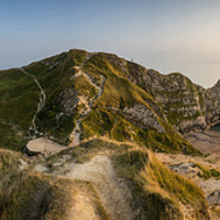 Buy canvas prints of Durdle Door Panoramic  by James Grant
