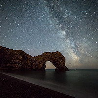 Buy canvas prints of Durdle Door Milky Way  by James Grant