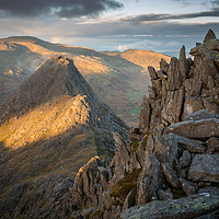 Buy canvas prints of Bristly Ridge to Tryfan  by James Grant