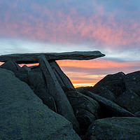 Buy canvas prints of Cantilever Stone Sunrise  by James Grant