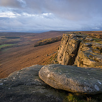 Buy canvas prints of Stanage Edge  by James Grant