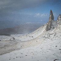 Buy canvas prints of Old Man of Storr Winter Sunrise  by James Grant