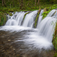 Buy canvas prints of Lathkill Dale Tufa Weir  by James Grant