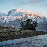 Buy canvas prints of Corpach Boat -  by James Grant