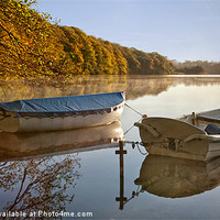 Buy canvas prints of Boats at Hald So by Paul Davis