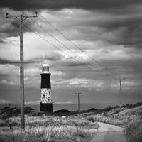 Buy canvas prints of Spurn Point lighthouse by Paul Davis