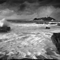 Buy canvas prints of Waves at Godrevy by Paul Davis