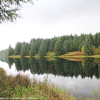 Buy canvas prints of Reflections on Loch Drunkie by kelly Draper