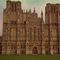 Buy canvas prints of Wells Cathedral by kelly Draper