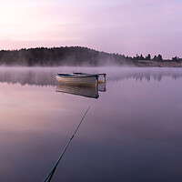 Buy canvas prints of Misty Reflections at Loch Rusky by Stuart Jack