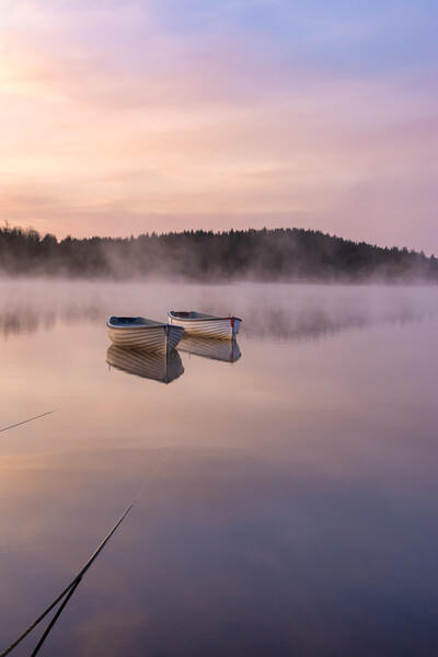 Serenity at Loch Rusky Picture Board by Stuart Jack
