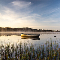 Buy canvas prints of Misty Reflections on Loch Rusky by Stuart Jack
