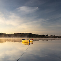Buy canvas prints of Reflections of Sunrise on Loch Rusky by Stuart Jack