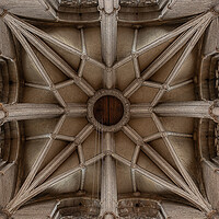 Buy canvas prints of Magnificent Arched Ceiling of Durham Cathedral by Stuart Jack