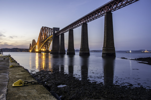 Iconic Sunset at Forth Rail Bridge Picture Board by Stuart Jack