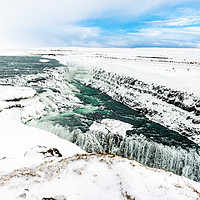 Buy canvas prints of Raw Power of Icelandic Waterfall by Stuart Jack